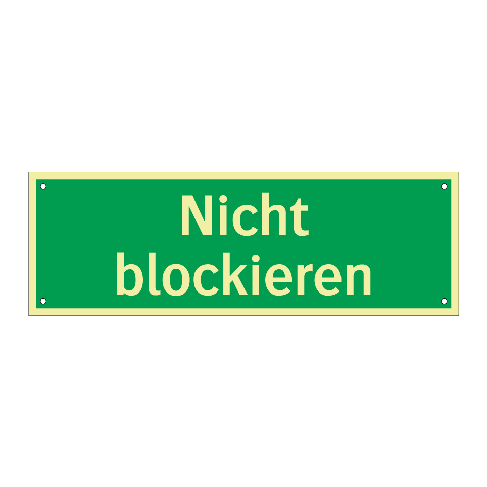 Nicht blockieren