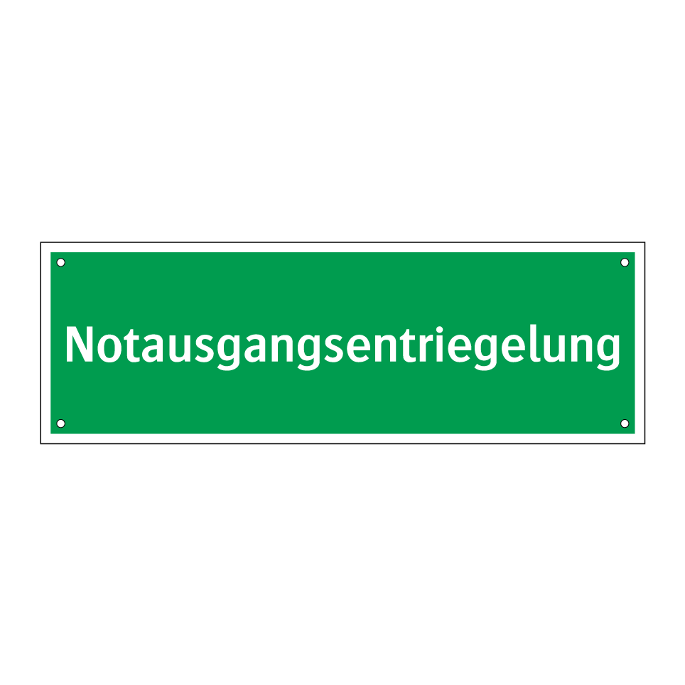Notausgangsentriegelung