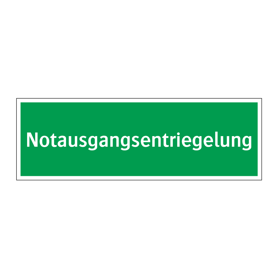 Notausgangsentriegelung