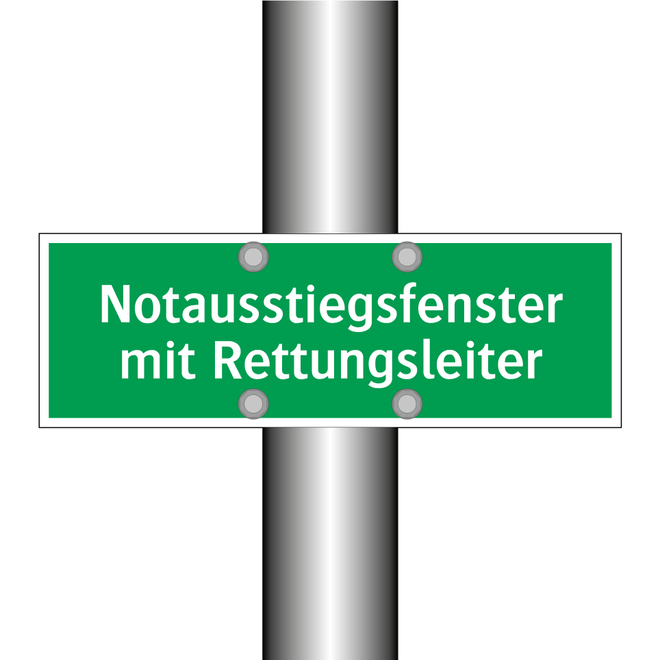 Notausstiegsfenster mit Rettungsleiter