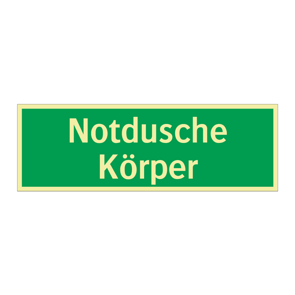 Notdusche Körper