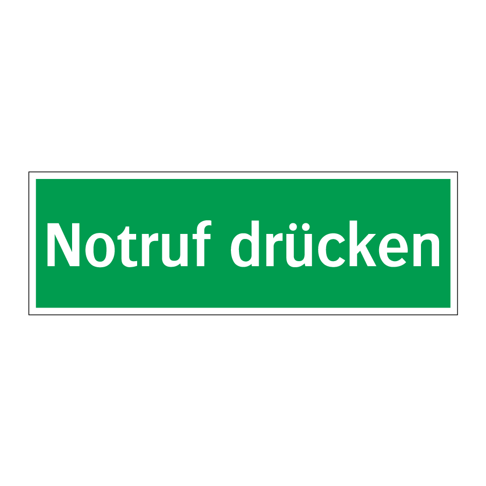 Notruf drücken