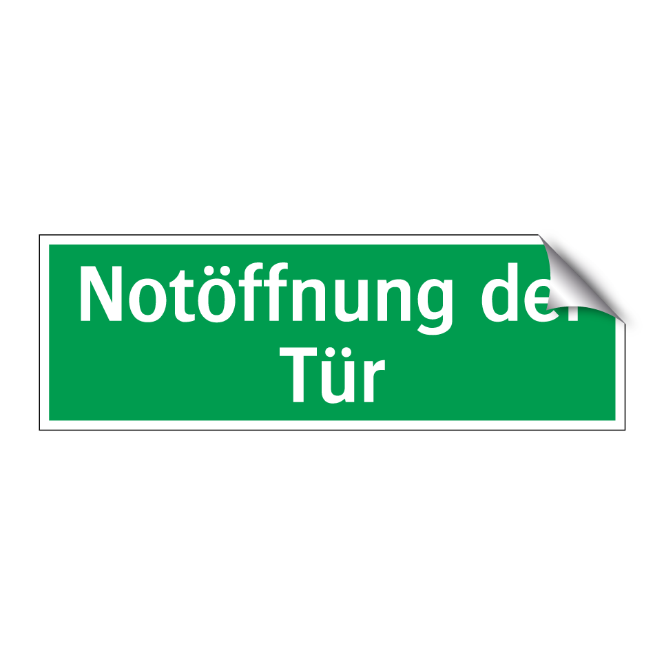 Notöffnung der Tür