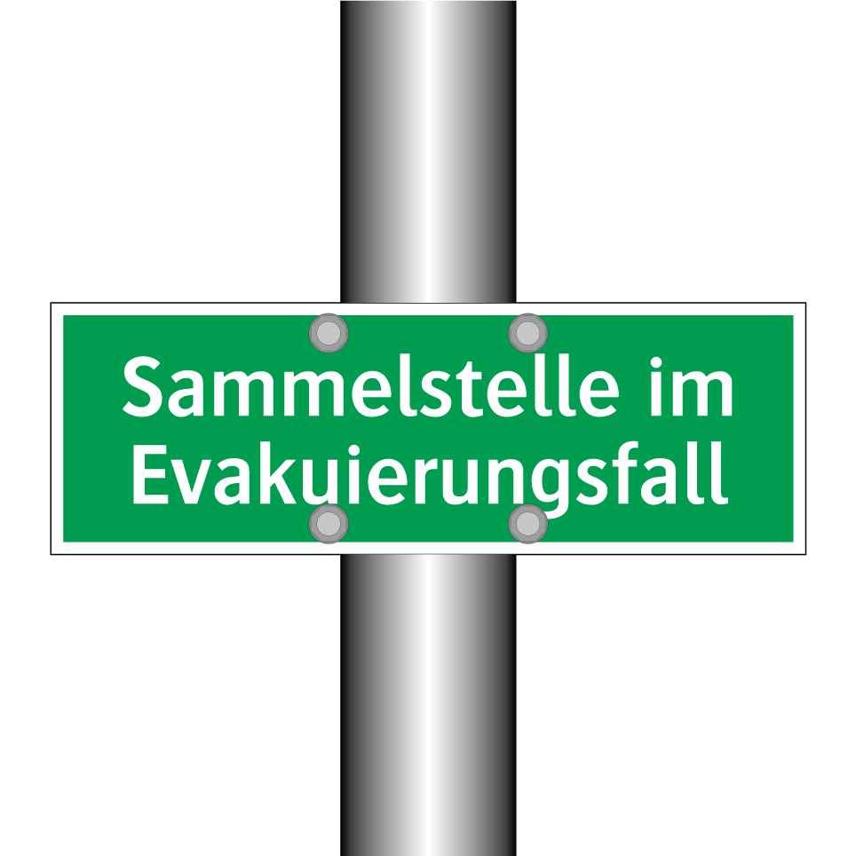 Sammelstelle im Evakuierungsfall