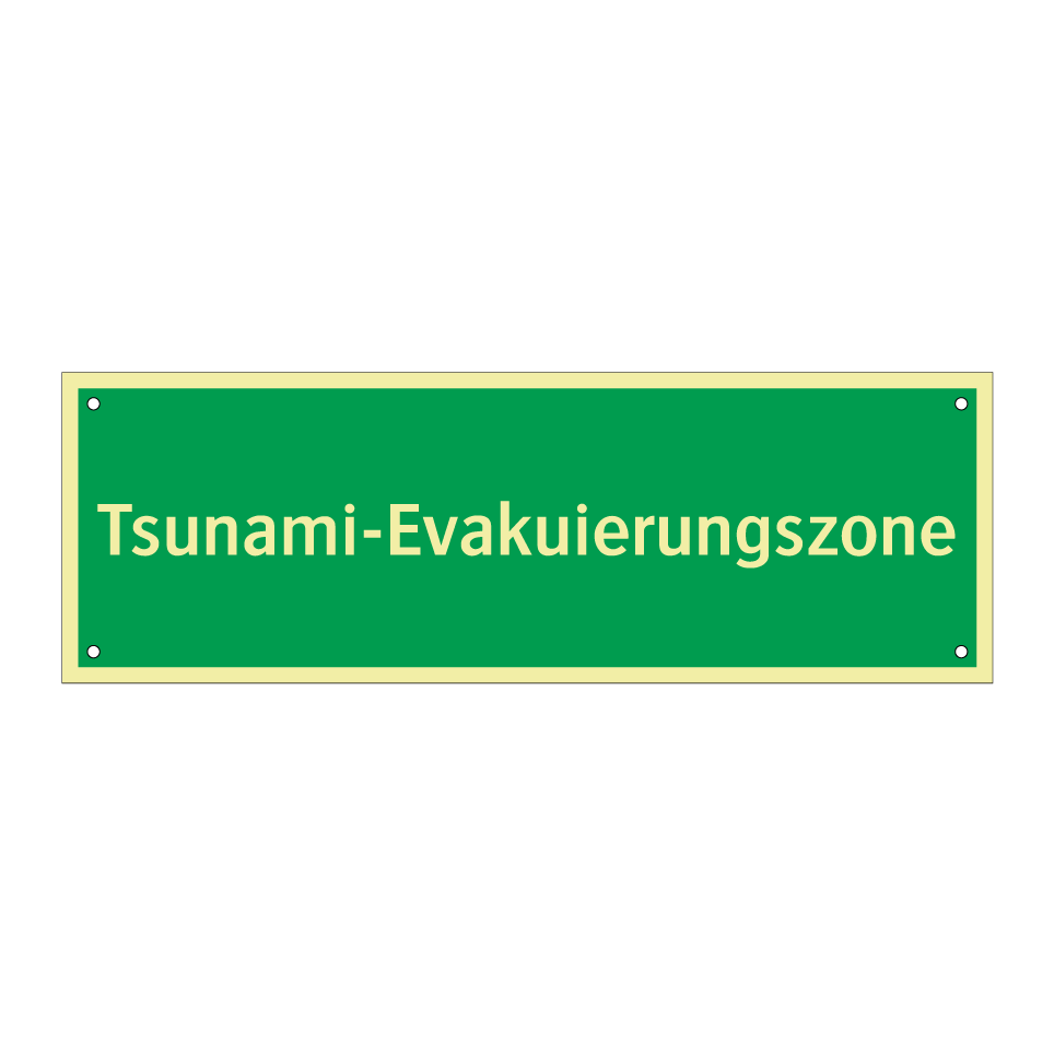 Tsunami-Evakuierungszone