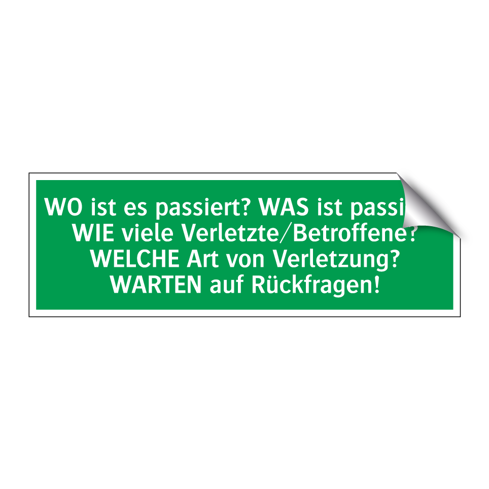 WO ist es passiert? WAS ist passiert? WIE viele Verletzte/Betroffene? /../