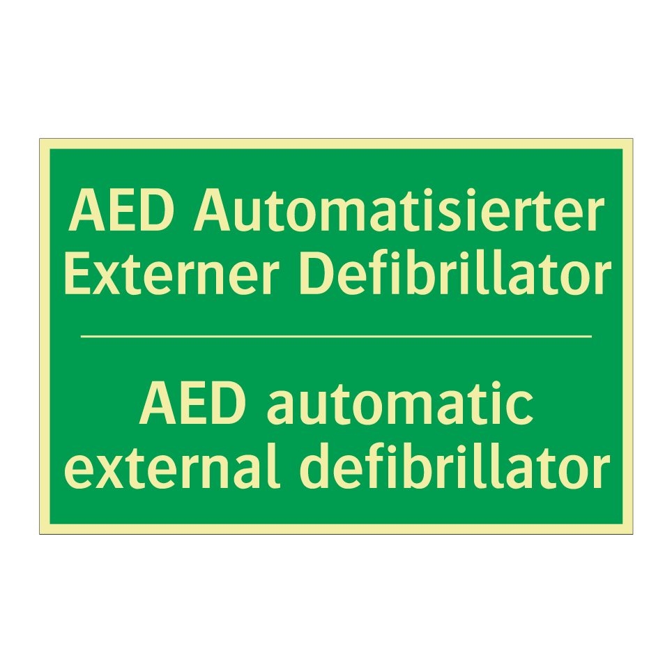 AED Automatisierter Externer Defibrillator /.../ - AED automatic external defibrillator /.../