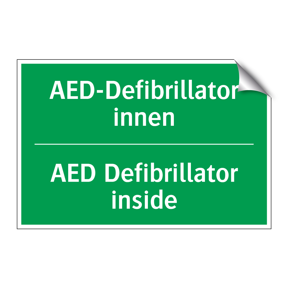 AED-Defibrillator innen - AED Defibrillator inside