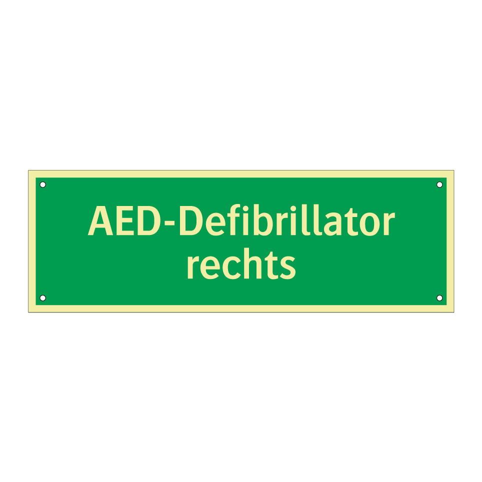 AED-Defibrillator rechts