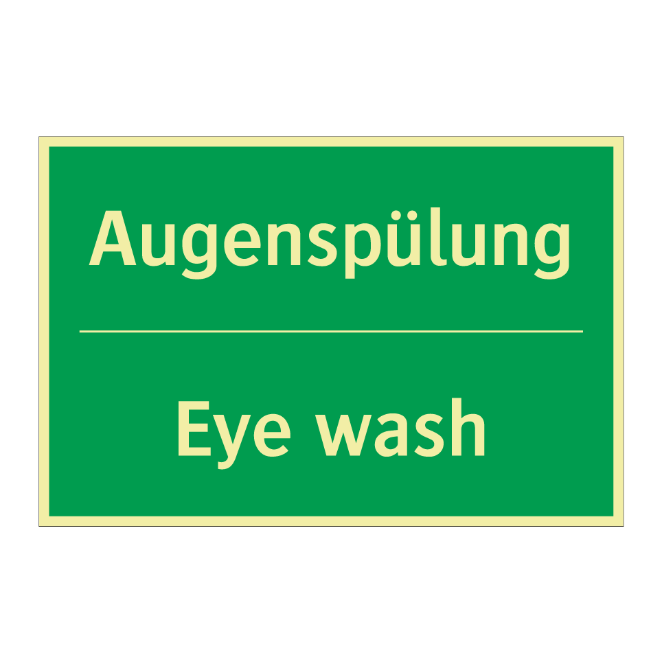 Augenspülung - Eye wash