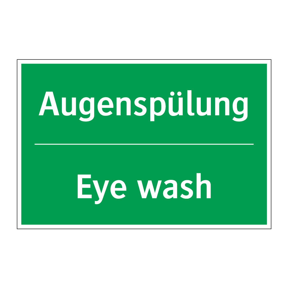 Augenspülung - Eye wash