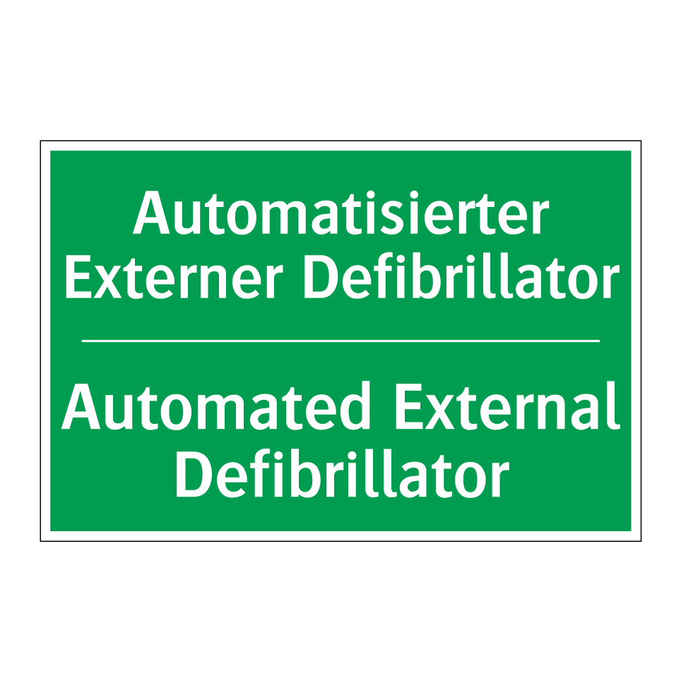 Automatisierter Externer Defibrillator /.../ - Automated External Defibrillator /.../