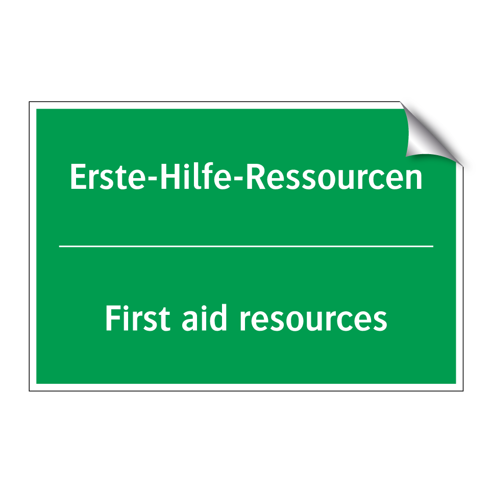 Erste-Hilfe-Ressourcen - First aid resources