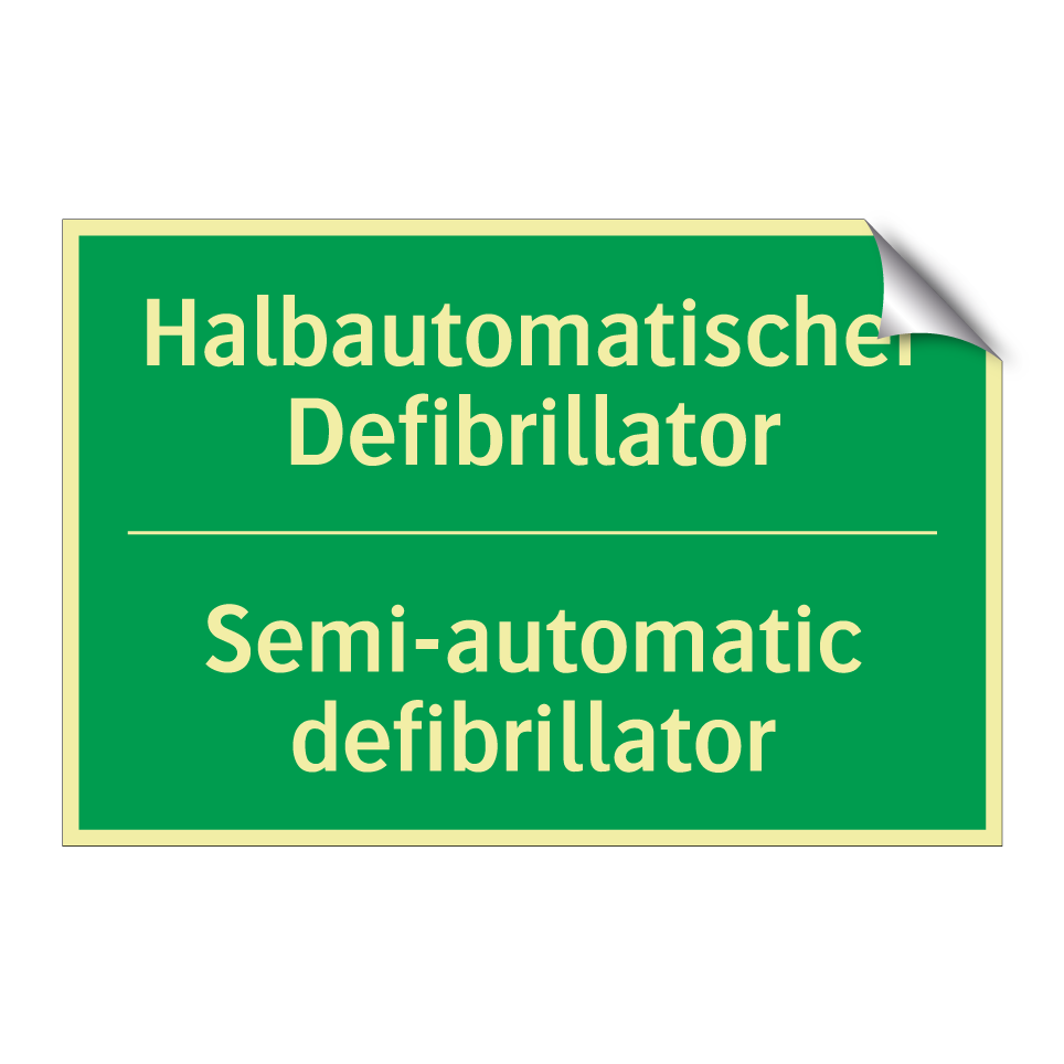 Halbautomatischer Defibrillator /.../ - Semi-automatic defibrillator