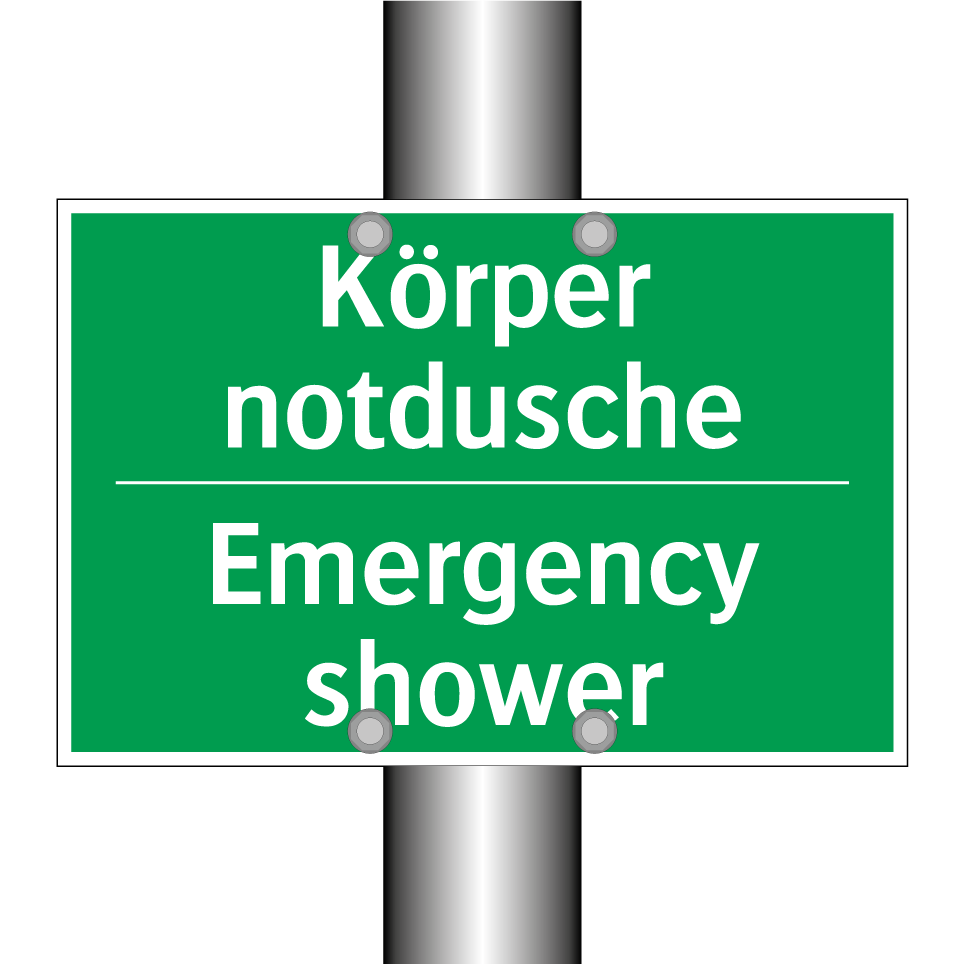Körper notdusche - Emergency shower