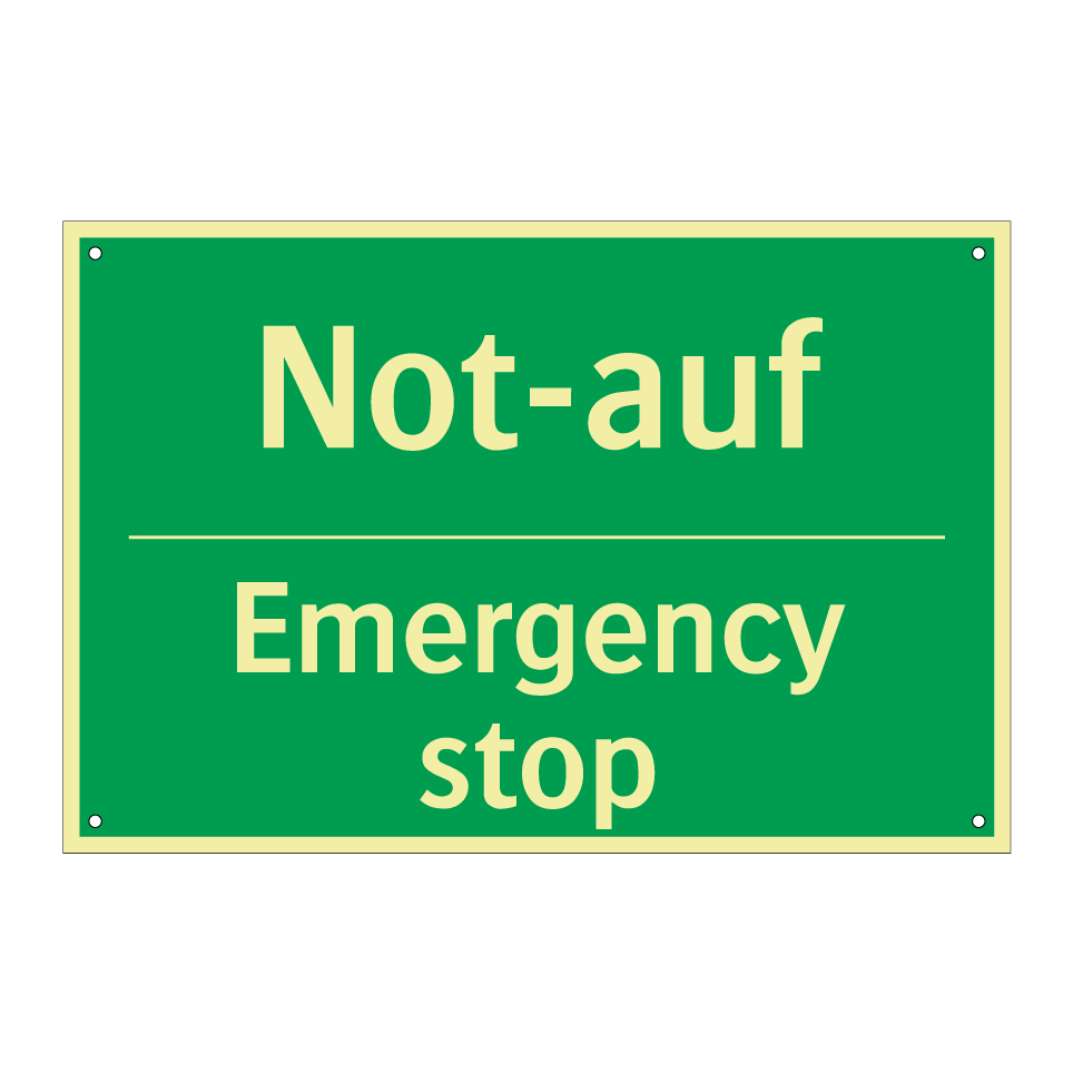 Not-auf - Emergency stop