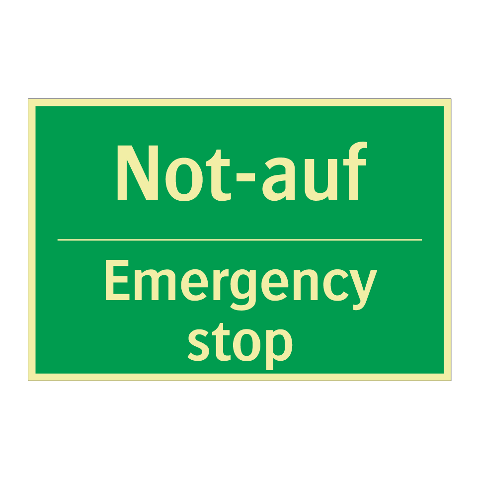 Not-auf - Emergency stop