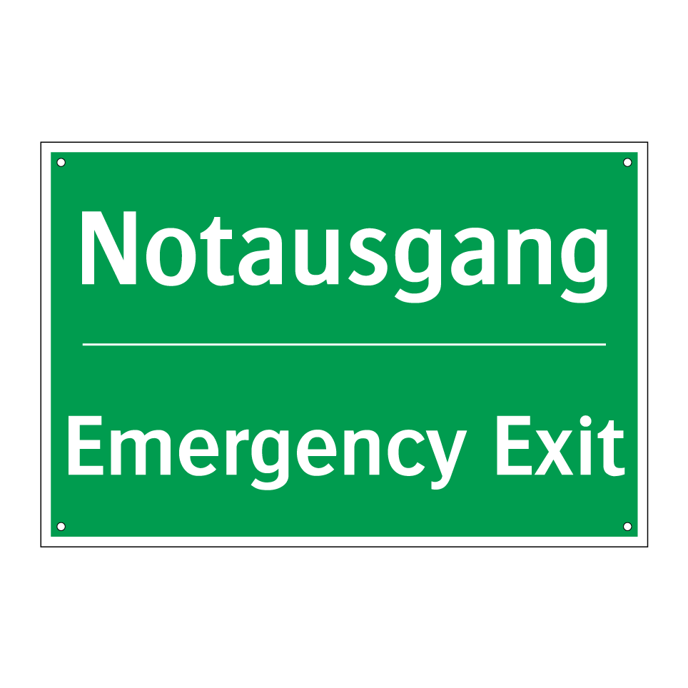 Notausgang - Emergency Exit