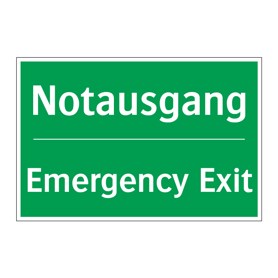 Notausgang - Emergency Exit