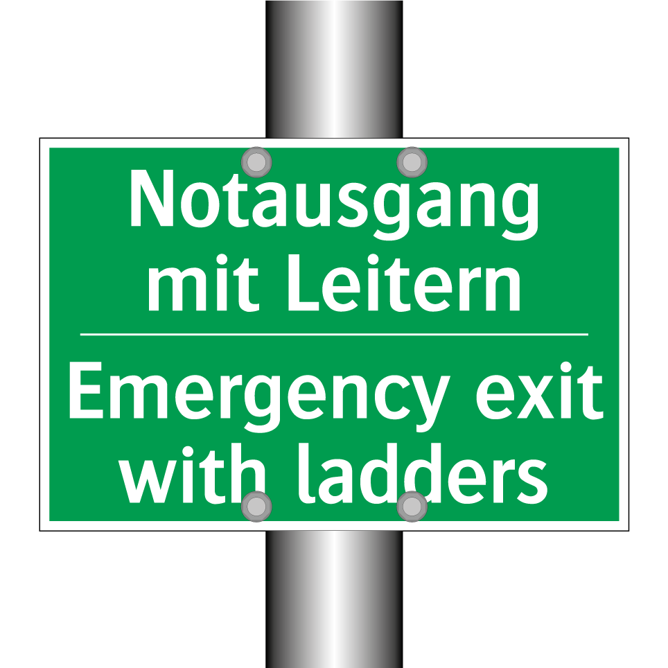 Notausgang mit Leitern - Emergency exit with ladders