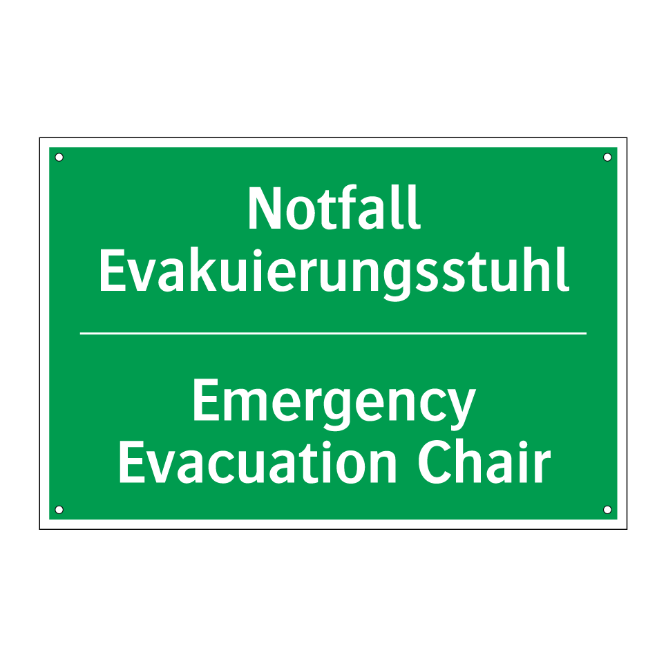 Notfall Evakuierungsstuhl - Emergency Evacuation Chair