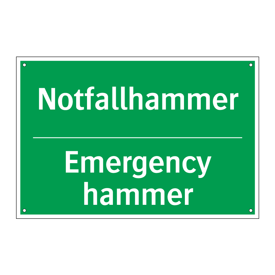 Notfallhammer - Emergency hammer