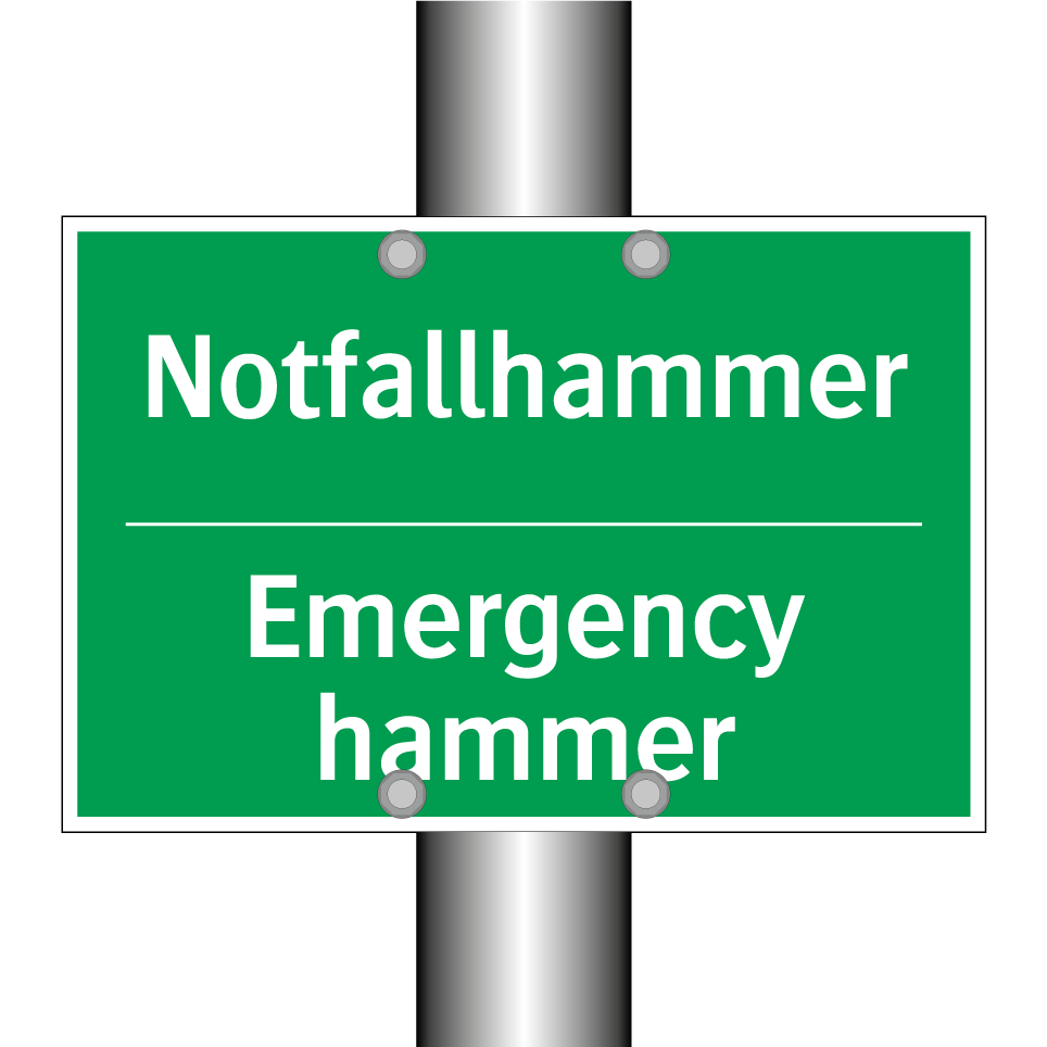 Notfallhammer - Emergency hammer