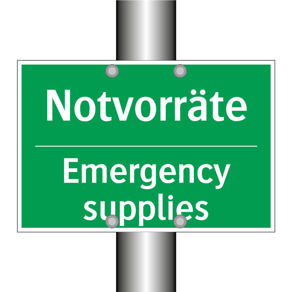 Notvorräte - Emergency supplies