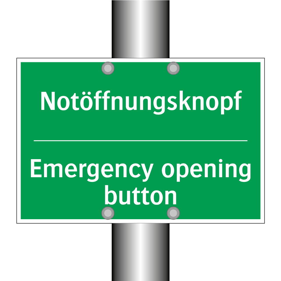 Notöffnungsknopf - Emergency opening button
