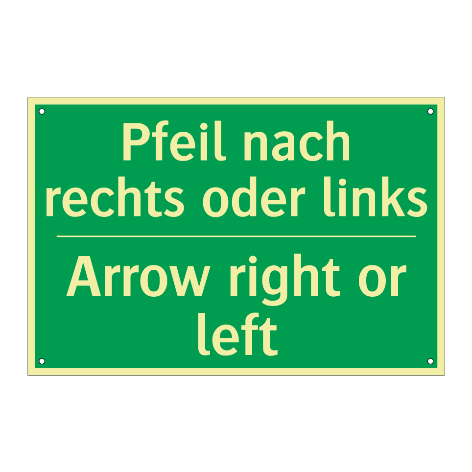 Pfeil nach rechts oder links - Arrow right or left
