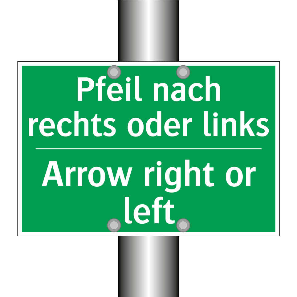 Pfeil nach rechts oder links - Arrow right or left