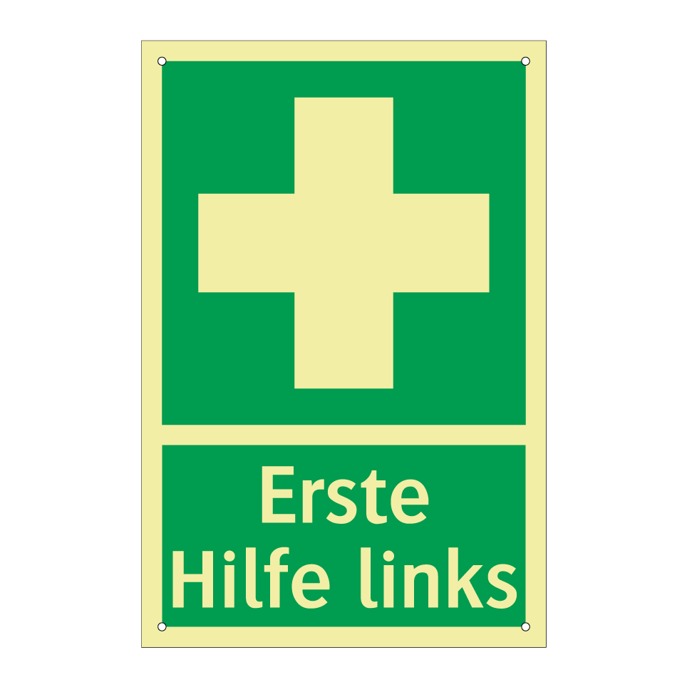 Erste Hilfe links