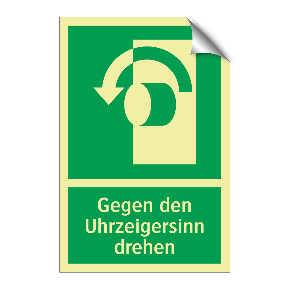 Gegen den Uhrzeigersinn drehen
