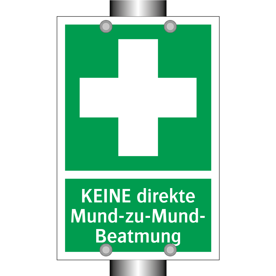 KEINE direkte Mund-zu-Mund- Beatmung