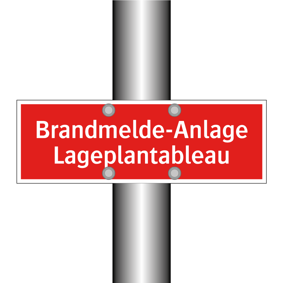 Brandmelde-Anlage Lageplantableau