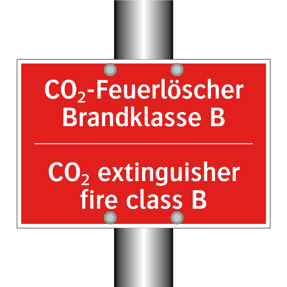 CO₂-Feuerlöscher Brandklasse B - CO₂ extinguisher fire class B