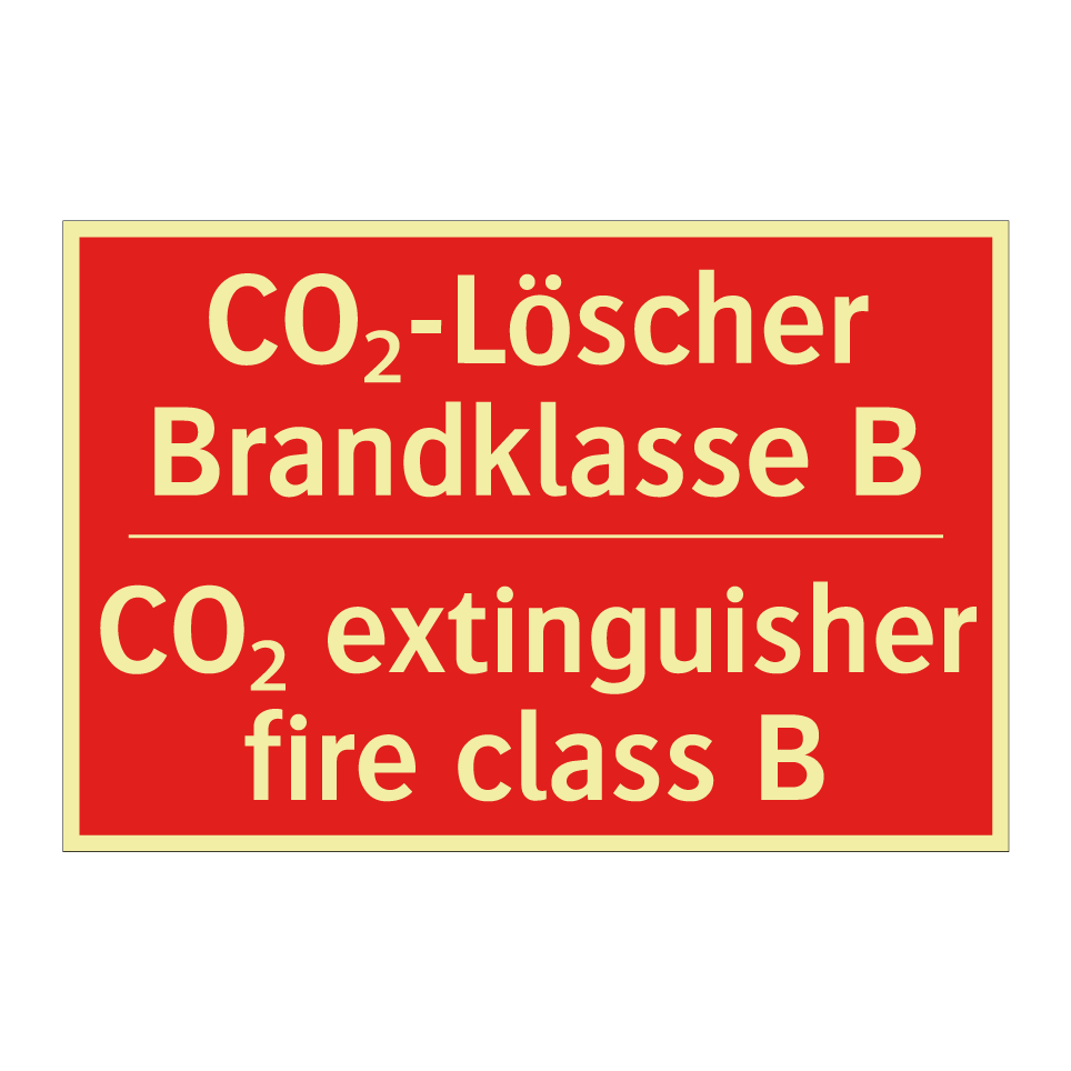 CO₂-Löscher Brandklasse B - CO₂ extinguisher fire class B