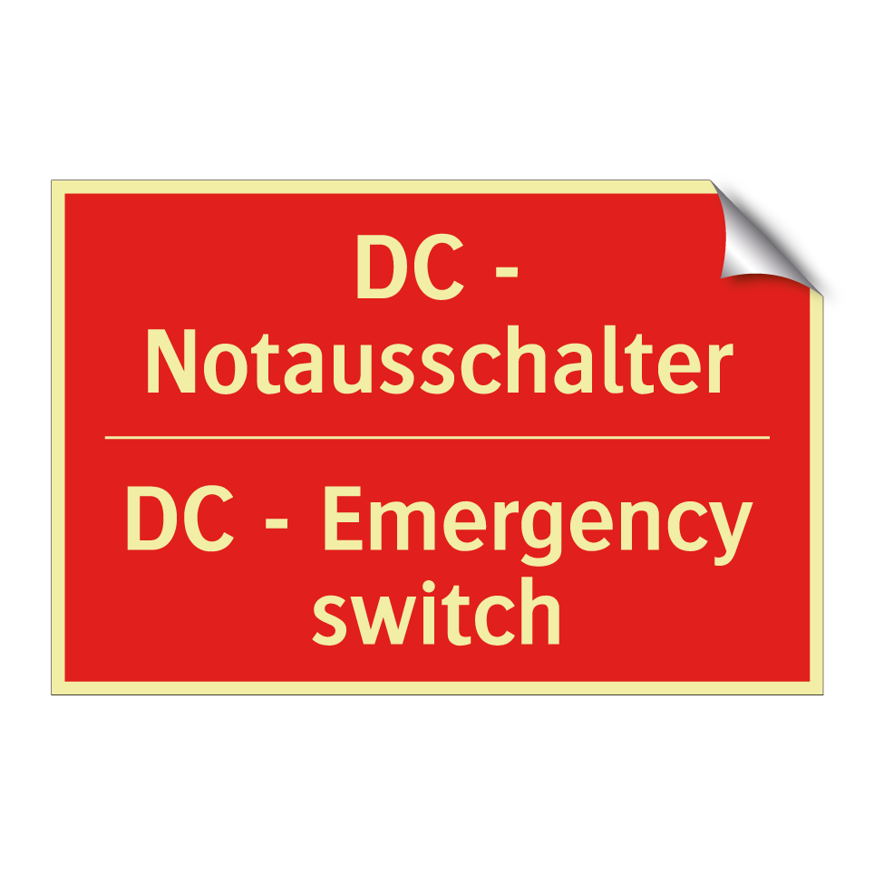 DC - Notausschalter - DC - Emergency switch