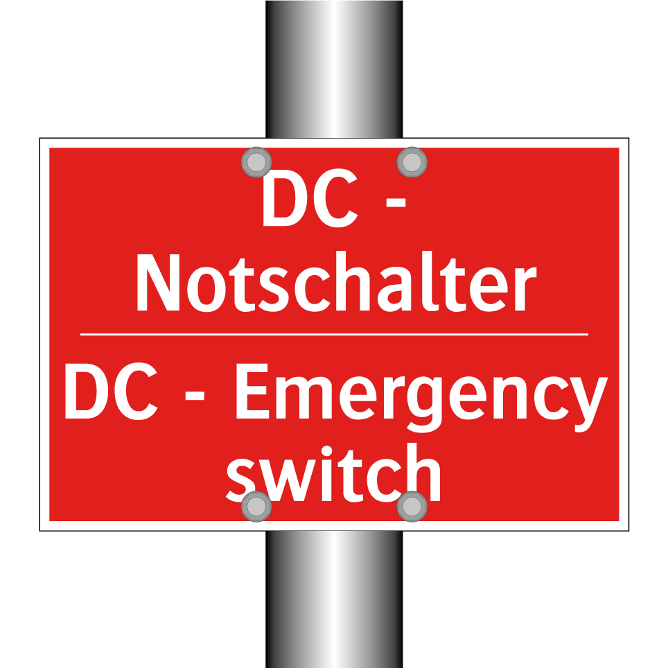 DC - Notschalter - DC - Emergency switch