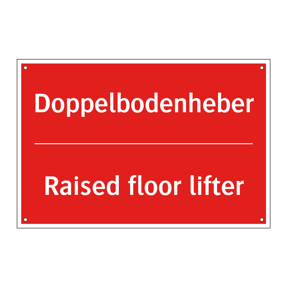 Doppelbodenheber - Raised floor lifter