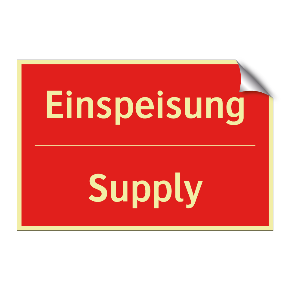 Einspeisung - Supply