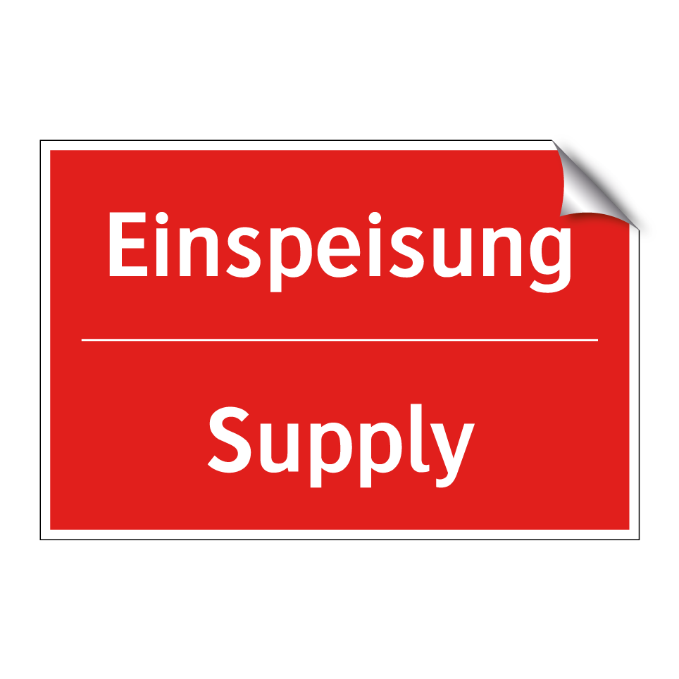 Einspeisung - Supply