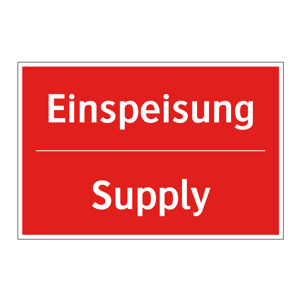 Einspeisung - Supply