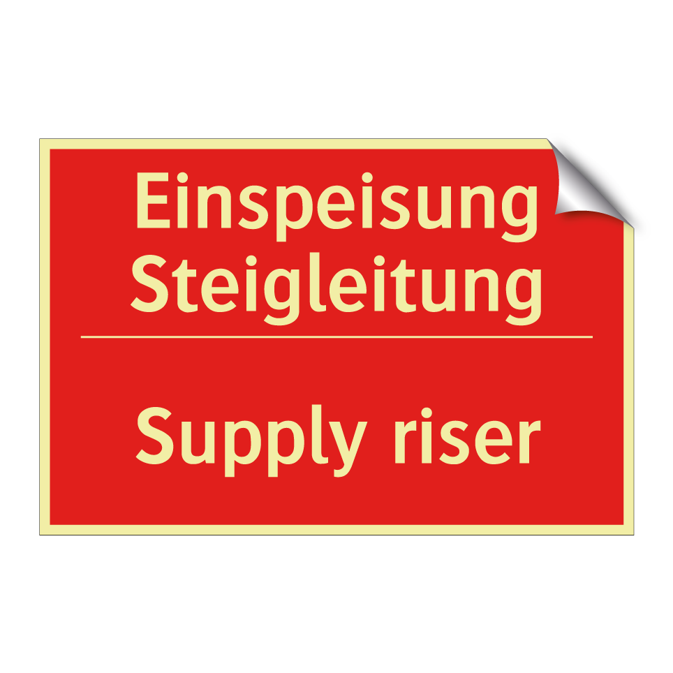 Einspeisung Steigleitung - Supply riser