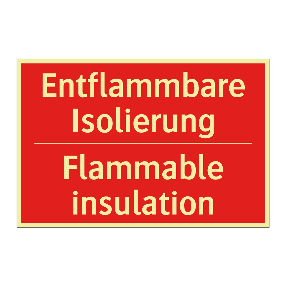 Entflammbare Isolierung - Flammable insulation