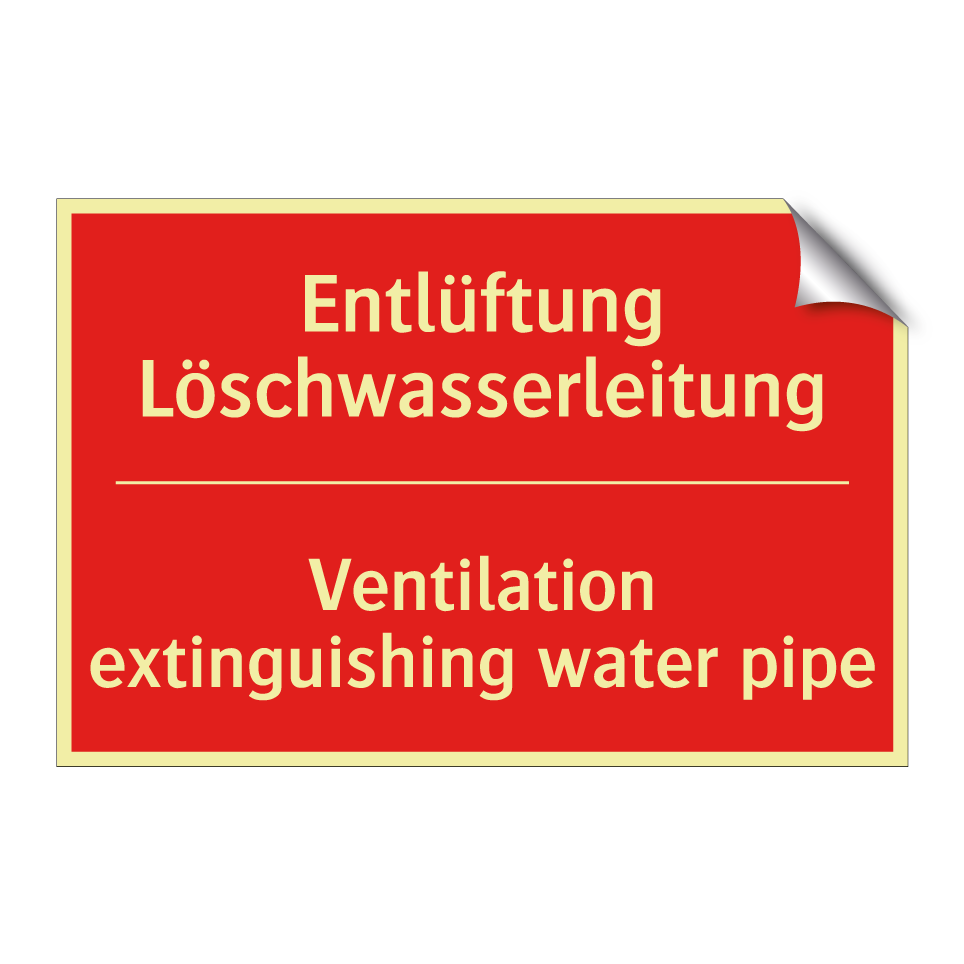 Entlüftung Löschwasserleitung - Ventilation extinguishing water /.../
