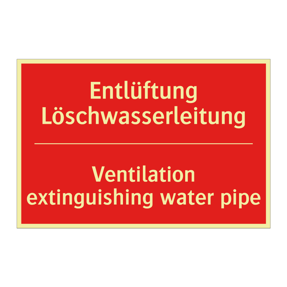 Entlüftung Löschwasserleitung - Ventilation extinguishing water /.../