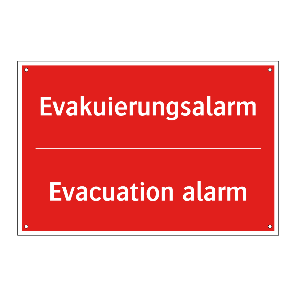 Evakuierungsalarm - Evacuation alarm