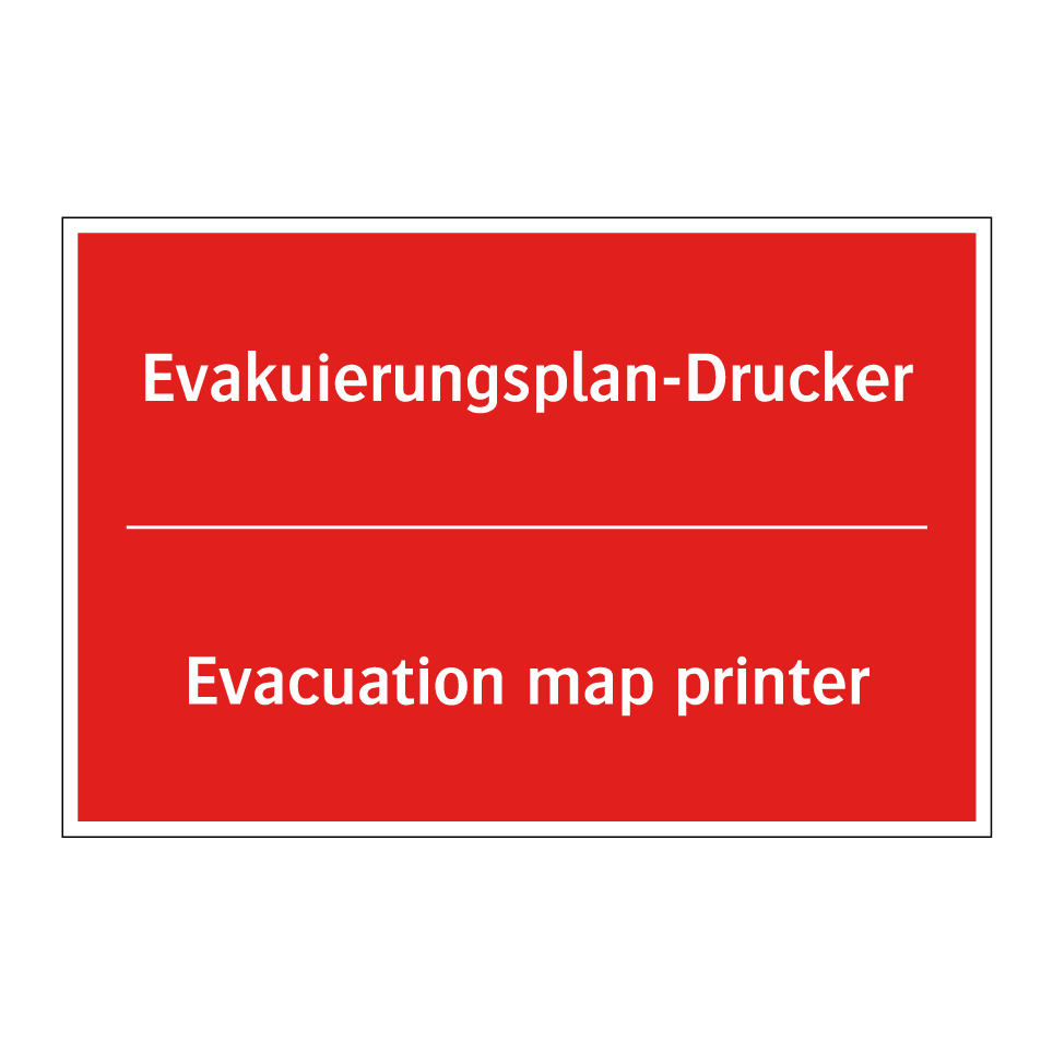 Evakuierungsplan-Drucker - Evacuation map printer