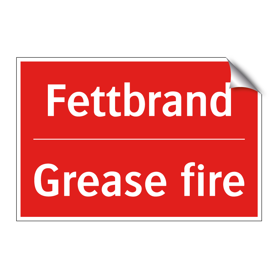Fettbrand - Grease fire